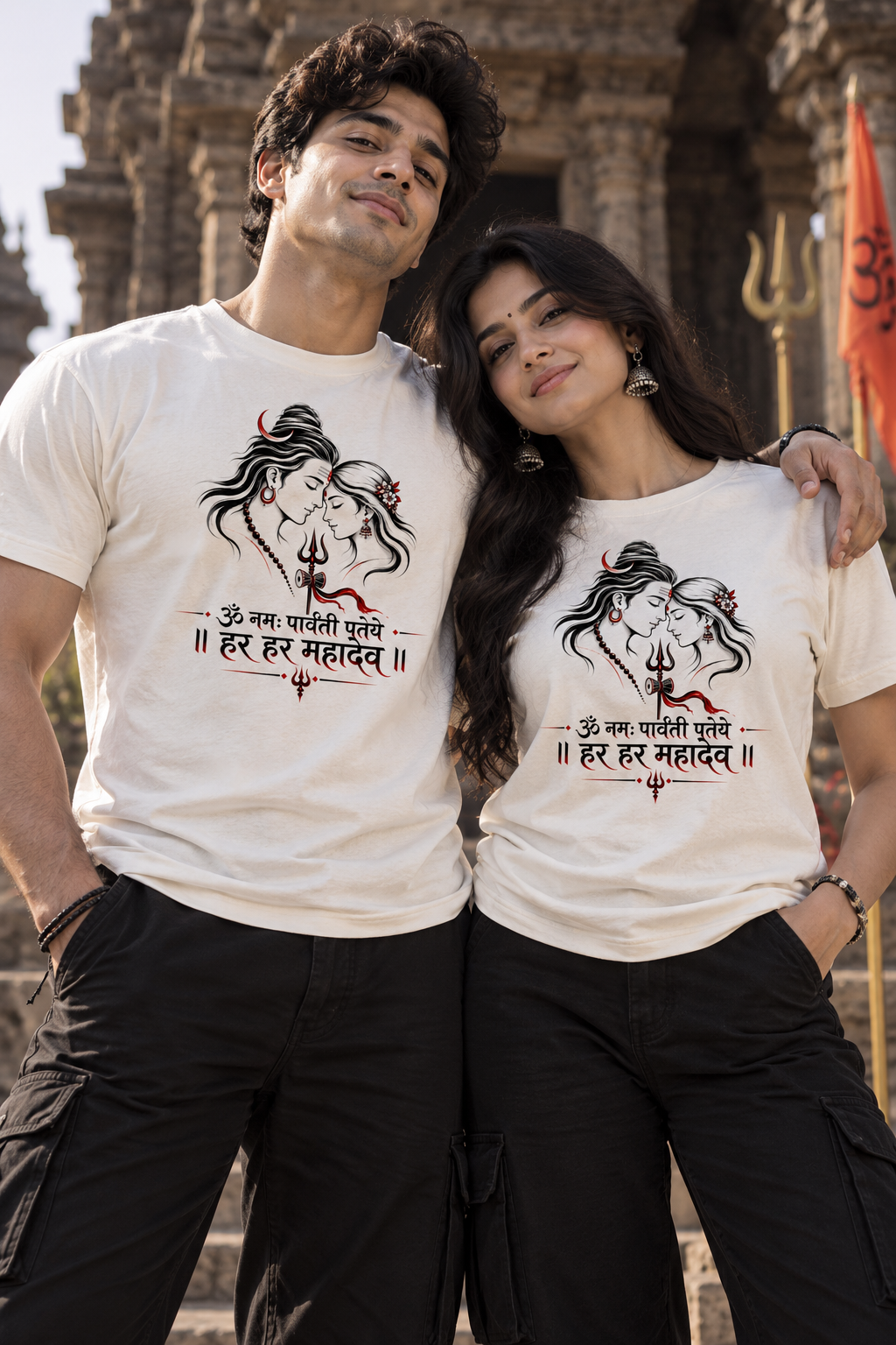 Har Har Mahadev T-Shirt 100% Cotton