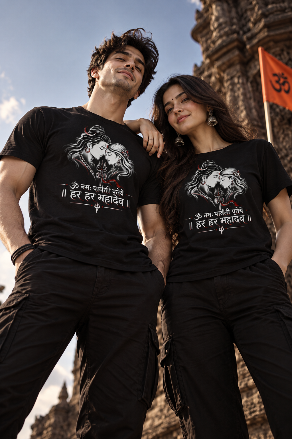 Har Har Mahadev T-Shirt 100% Cotton