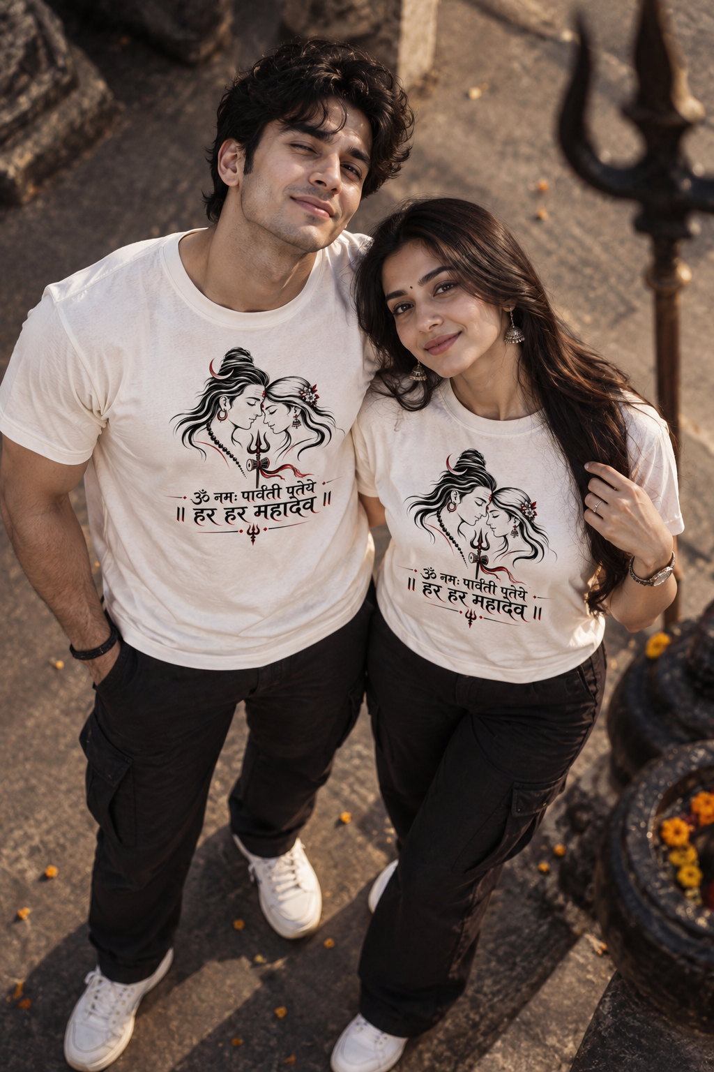 Har Har Mahadev T-Shirt 100% Cotton