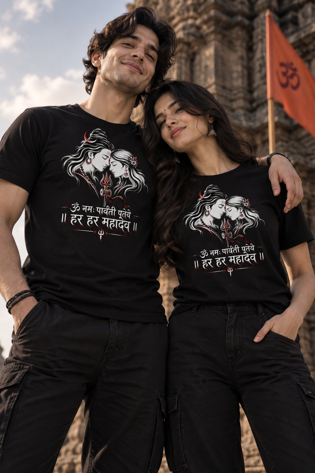 Har Har Mahadev T-Shirt 100% Cotton