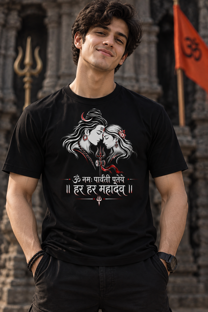 Har Har Mahadev T-Shirt 100% Cotton